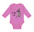 Long Sleeve Bodysuit Baby Pug with P Is for Pug Dog Lover Pet Boy & Girl Clothes