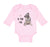 Long Sleeve Bodysuit Baby Pug with P Is for Pug Dog Lover Pet Boy & Girl Clothes