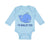 Long Sleeve Bodysuit Baby Blue Whale Saying I'M Whaley Cute Ocean Sea Life - Cute Rascals