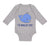 Long Sleeve Bodysuit Baby Blue Whale Saying I'M Whaley Cute Ocean Sea Life - Cute Rascals