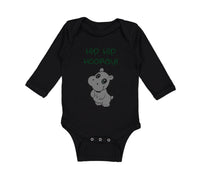 Long Sleeve Bodysuit Baby Baby Hippopotamus Hip Hip Hooray Hippo Cotton - Cute Rascals