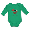 Long Sleeve Bodysuit Baby I Love My Ant Membrane Winged Insect Cotton
