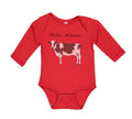 Long Sleeve Bodysuit Baby Milk Please Cow Farm Boy & Girl Clothes Cotton