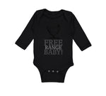 Long Sleeve Bodysuit Baby Free Range Baby! Chicken Farm Boy & Girl Clothes - Cute Rascals