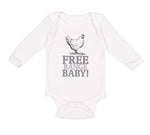 Long Sleeve Bodysuit Baby Free Range Baby! Chicken Farm Boy & Girl Clothes - Cute Rascals