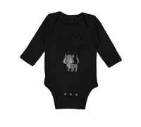 Long Sleeve Bodysuit Baby Little Wolf Funny Humor Boy & Girl Clothes Cotton