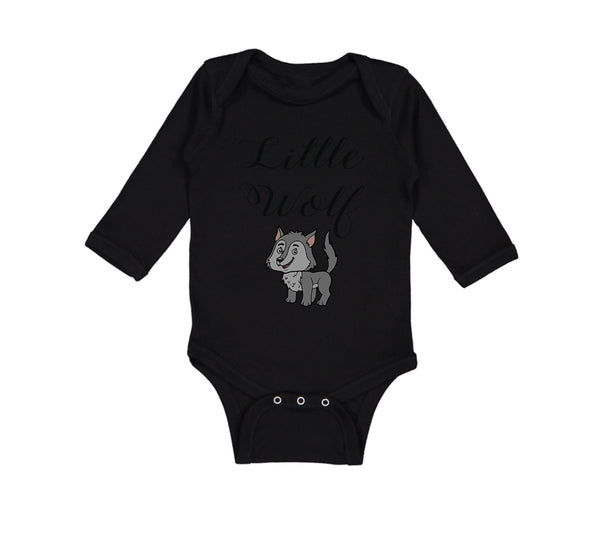 Long Sleeve Bodysuit Baby Little Wolf Funny Humor Boy & Girl Clothes Cotton