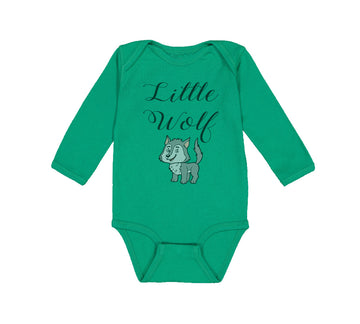 Long Sleeve Bodysuit Baby Little Wolf Funny Humor Boy & Girl Clothes Cotton
