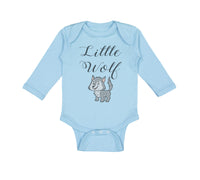 Long Sleeve Bodysuit Baby Little Wolf Funny Humor Boy & Girl Clothes Cotton