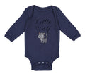 Long Sleeve Bodysuit Baby Little Wolf Funny Humor Boy & Girl Clothes Cotton
