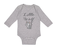 Long Sleeve Bodysuit Baby Little Wolf Funny Humor Boy & Girl Clothes Cotton