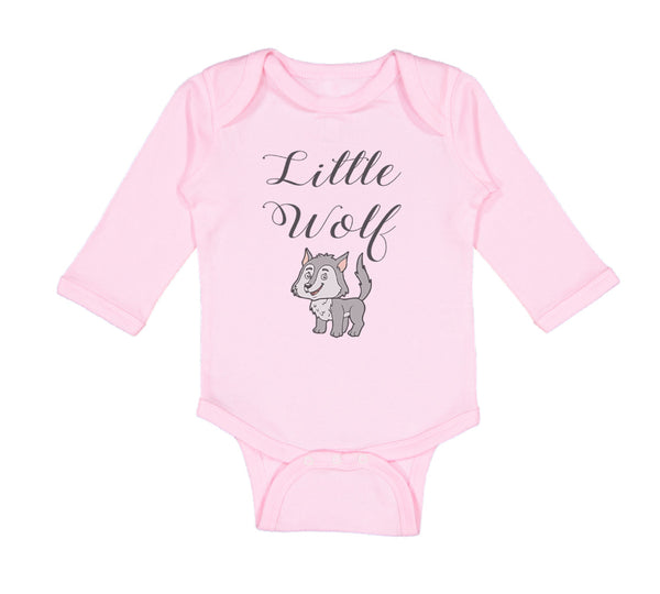 Long Sleeve Bodysuit Baby Little Wolf Funny Humor Boy & Girl Clothes Cotton
