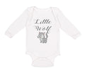 Long Sleeve Bodysuit Baby Little Wolf Funny Humor Boy & Girl Clothes Cotton