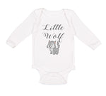 Long Sleeve Bodysuit Baby Little Wolf Funny Humor Boy & Girl Clothes Cotton