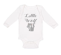 Long Sleeve Bodysuit Baby Little Wolf Funny Humor Boy & Girl Clothes Cotton