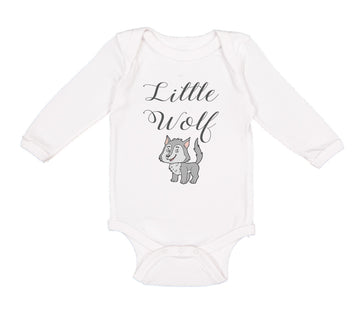Long Sleeve Bodysuit Baby Little Wolf Funny Humor Boy & Girl Clothes Cotton