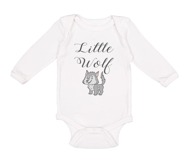 Long Sleeve Bodysuit Baby Little Wolf Funny Humor Boy & Girl Clothes Cotton
