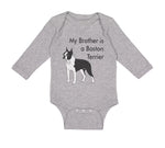 My Brother Is A Boston Terrier Dog Lover Pet Style C