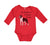 Long Sleeve Bodysuit Baby My Brother Is A Boston Terrier Dog Lover Pet Style C