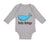 Long Sleeve Bodysuit Baby Baby Beluga Blue Whale Ocean Sea Life Cotton - Cute Rascals