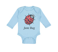 Long Sleeve Bodysuit Baby June Bug Ladybug Boy & Girl Clothes Cotton