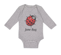 Long Sleeve Bodysuit Baby June Bug Ladybug Boy & Girl Clothes Cotton