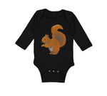 Long Sleeve Bodysuit Baby Squirrel Funny Humor B Boy & Girl Clothes Cotton