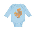 Long Sleeve Bodysuit Baby Squirrel Funny Humor B Boy & Girl Clothes Cotton