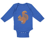 Long Sleeve Bodysuit Baby Squirrel Funny Humor B Boy & Girl Clothes Cotton