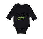 Long Sleeve Bodysuit Baby Cajun Alligator Funny Louisiana Boy & Girl Clothes - Cute Rascals