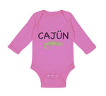 Long Sleeve Bodysuit Baby Cajun Alligator Funny Louisiana Boy & Girl Clothes - Cute Rascals