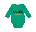 Long Sleeve Bodysuit Baby Cajun Alligator Funny Louisiana Boy & Girl Clothes - Cute Rascals
