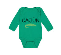 Long Sleeve Bodysuit Baby Cajun Alligator Funny Louisiana Boy & Girl Clothes - Cute Rascals