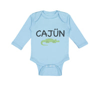 Long Sleeve Bodysuit Baby Cajun Alligator Funny Louisiana Boy & Girl Clothes - Cute Rascals