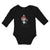 Long Sleeve Bodysuit Baby Cute Hugsy Penguin on Scarf and Cap Ice Skating Sport - Cute Rascals