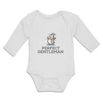 Long Sleeve Bodysuit Baby Gentleman Penguin Waterbird Costume Scarf Cotton - Cute Rascals