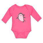 Long Sleeve Bodysuit Baby Marine Fish Shark and Toothlike Scale Cotton
