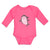 Long Sleeve Bodysuit Baby Marine Fish Shark and Toothlike Scale Cotton