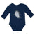 Long Sleeve Bodysuit Baby Marine Fish Shark and Toothlike Scale Cotton