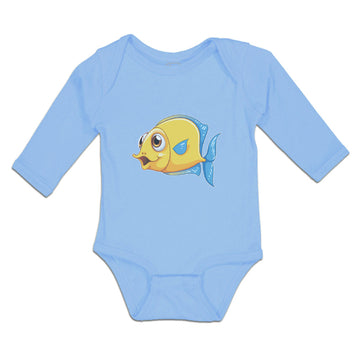 Long Sleeve Bodysuit Baby Golden Koi Freshwater Fish Aquarium Boy & Girl Clothes