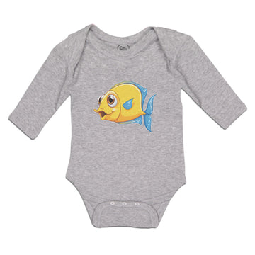 Long Sleeve Bodysuit Baby Golden Koi Freshwater Fish Aquarium Boy & Girl Clothes