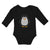 Long Sleeve Bodysuit Baby Cute Aquamarine Fatty Penguin Gesture Cotton - Cute Rascals