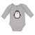 Long Sleeve Bodysuit Baby Cute Aquamarine Fatty Penguin Gesture Cotton - Cute Rascals