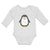Long Sleeve Bodysuit Baby Cute Aquamarine Fatty Penguin Gesture Cotton - Cute Rascals
