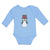 Long Sleeve Bodysuit Baby Aquamarine Penguin on Hat with Sunglass Costume Cotton - Cute Rascals