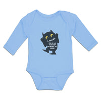 Long Sleeve Bodysuit Baby Scaring You'Re Cute Silhouette Spooky Cotton