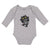 Long Sleeve Bodysuit Baby Scaring You'Re Cute Silhouette Spooky Cotton