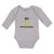 Long Sleeve Bodysuit Baby Green Big Brothers Tyrannosaurus Rex Dinosaur Cotton - Cute Rascals