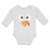 Long Sleeve Bodysuit Baby Duck Waterbird Face and Beak Toungue out Funny Cotton - Cute Rascals