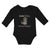 Long Sleeve Bodysuit Baby Cute Little Honey Badger Striped Forest Wildlife - Cute Rascals